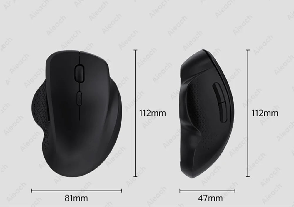 Dual Mode Wireless Computer Mouse 1600 DPI M7 Rechargeable Ergonomic Bluetooth Mouse for Laptop/Notebook/Ipad/Tablet/Mac/Chromebook