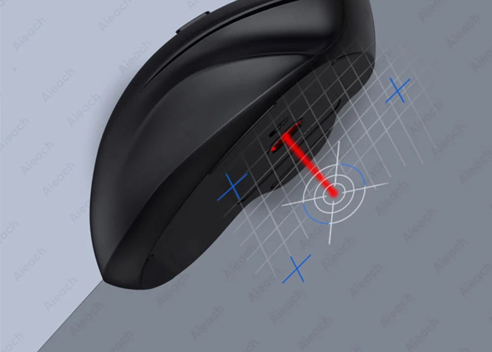 Dual Mode Wireless Computer Mouse 1600 DPI M7 Rechargeable Ergonomic Bluetooth Mouse for Laptop/Notebook/Ipad/Tablet/Mac/Chromebook