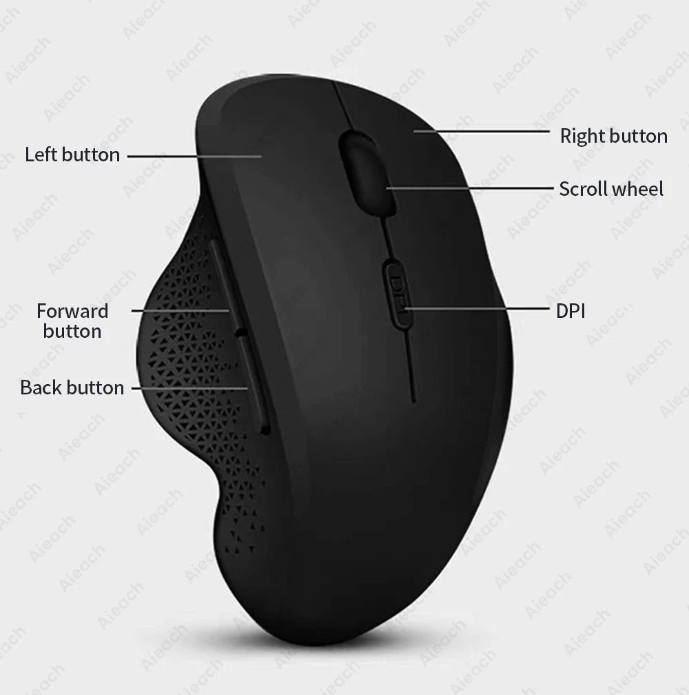 Dual Mode Wireless Computer Mouse 1600 DPI M7 Rechargeable Ergonomic Bluetooth Mouse for Laptop/Notebook/Ipad/Tablet/Mac/Chromebook