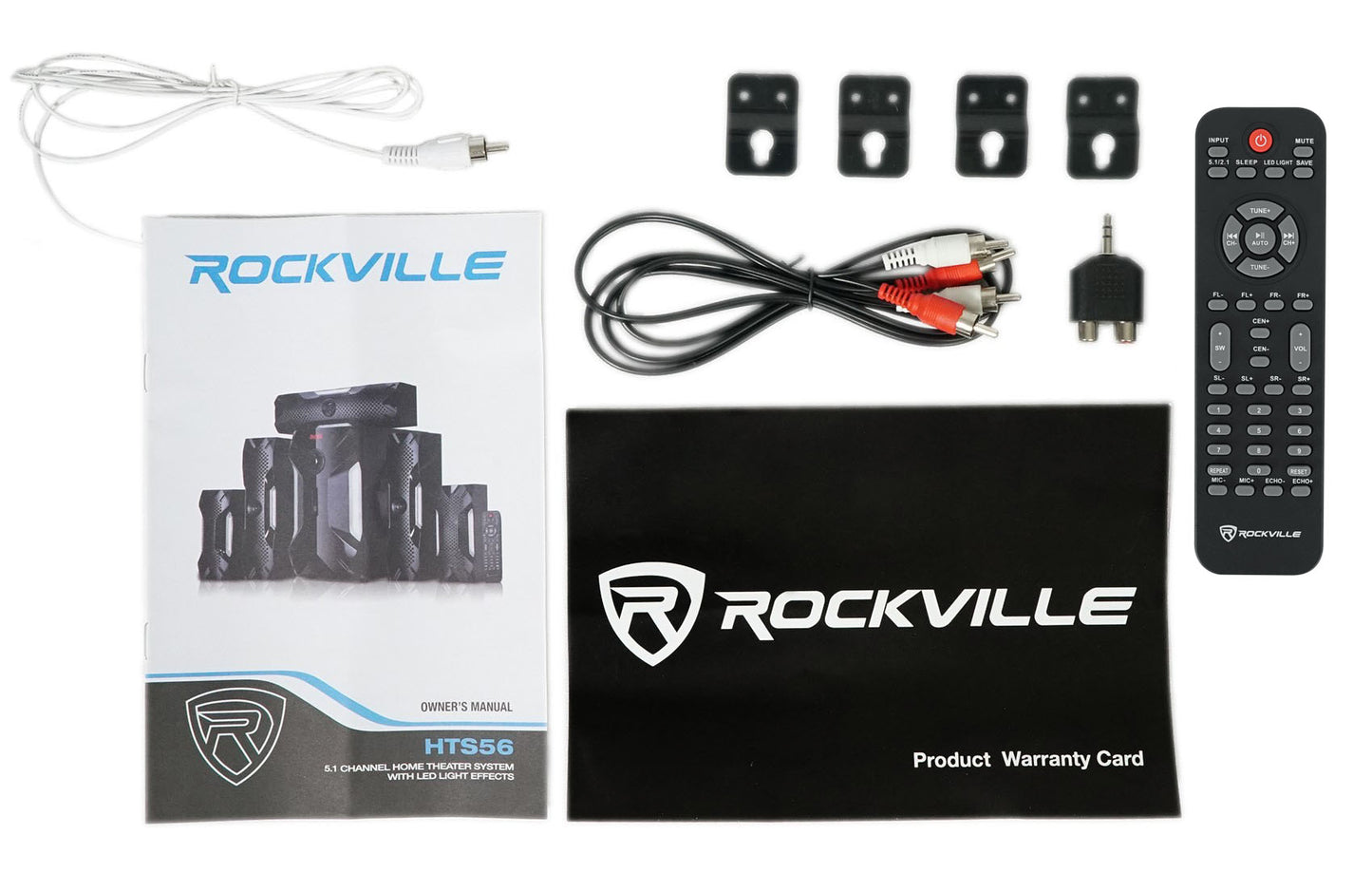 Rockville HTS56 1000W 5.1 Channel Home Theater System/Bluetooth