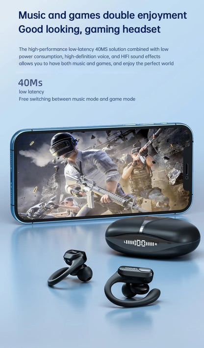Lenovo XT80 Wireless Sport Earphones with Mic, LED Power Display, Hifi Stereo Sound, Bluetooth 5.3, TWS Head phones
