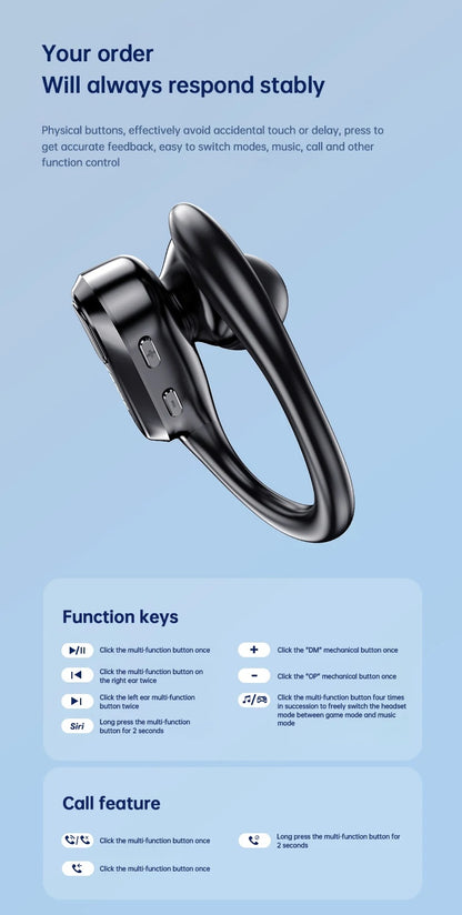 Lenovo XT80 Wireless Sport Earphones with Mic, LED Power Display, Hifi Stereo Sound, Bluetooth 5.3, TWS Head phones
